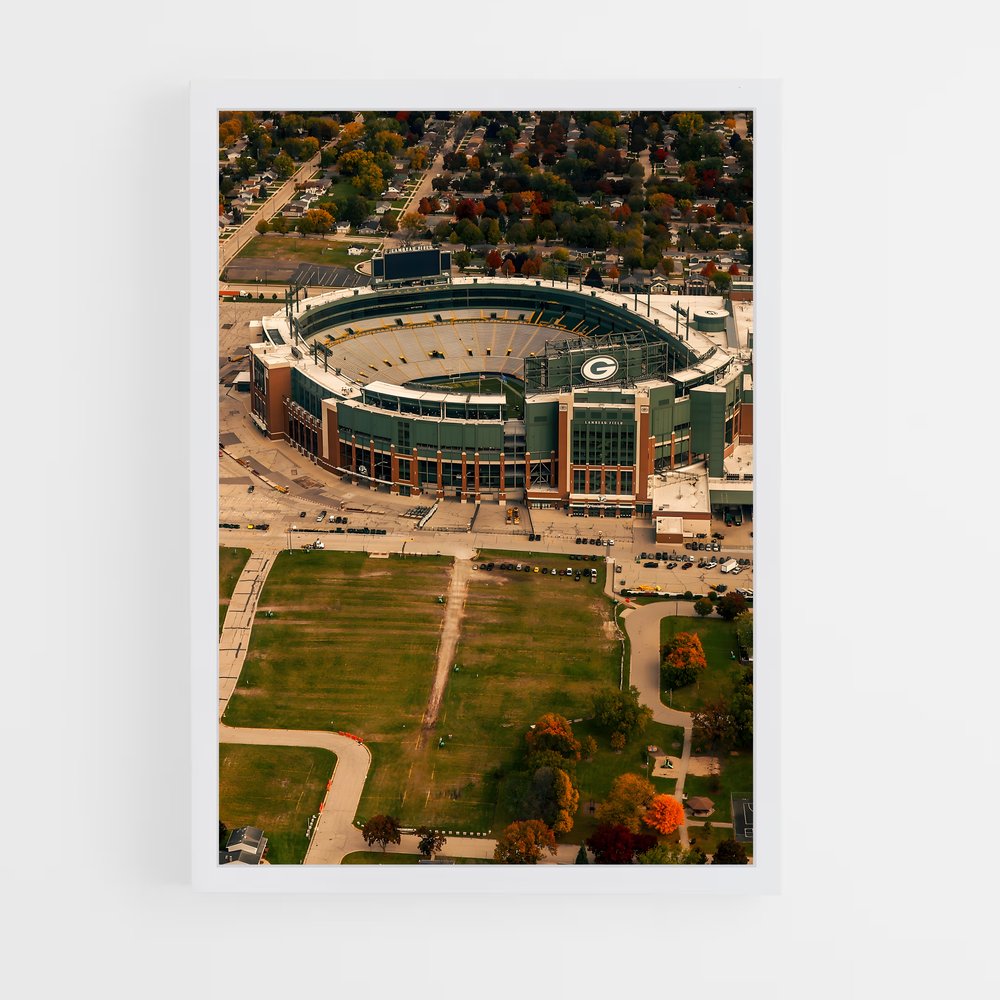 Poster Lambeau Field en Vue Aérienne (vue 3)